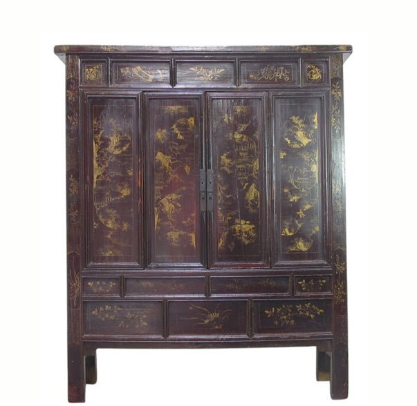 Antique Chinese Chinoiserie-Style Cabinet - Dyag East