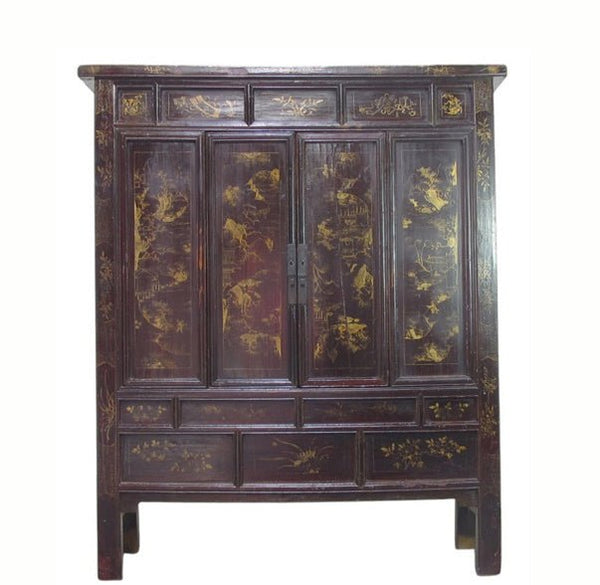 Antique Chinese Chinoiserie-Style Cabinet - Dyag East