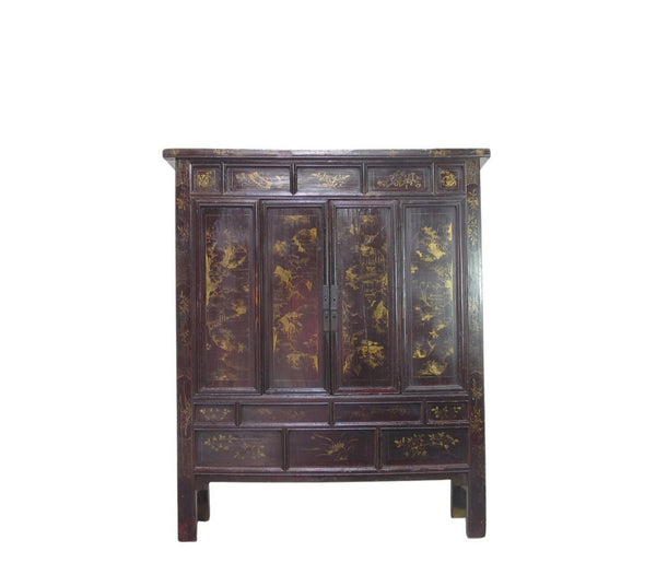 Antique Chinese Chinoiserie-Style Cabinet - Dyag East
