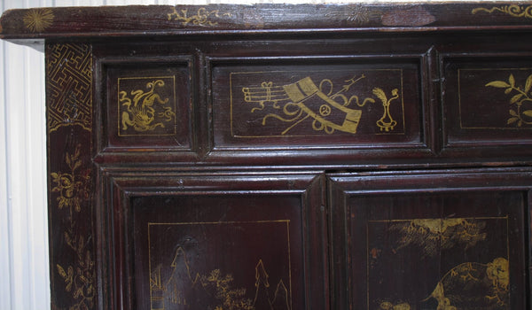 Antique Chinese Chinoiserie-Style Cabinet - Dyag East