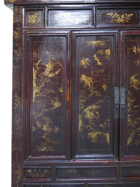 Antique Chinese Chinoiserie-Style Cabinet - Dyag East
