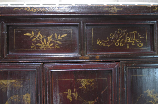 Antique Chinese Chinoiserie-Style Cabinet - Dyag East