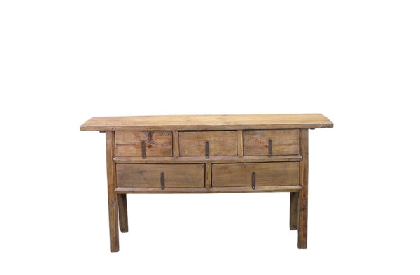 Antique Chinese Console Table with Five Drawers - Dyag East