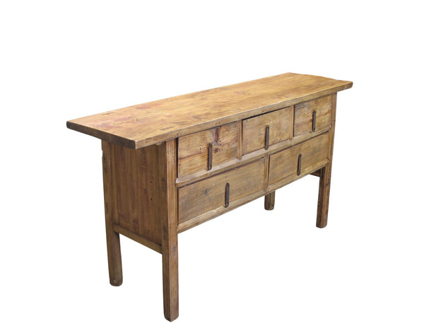 Antique Chinese Console Table with Five Drawers - Dyag East