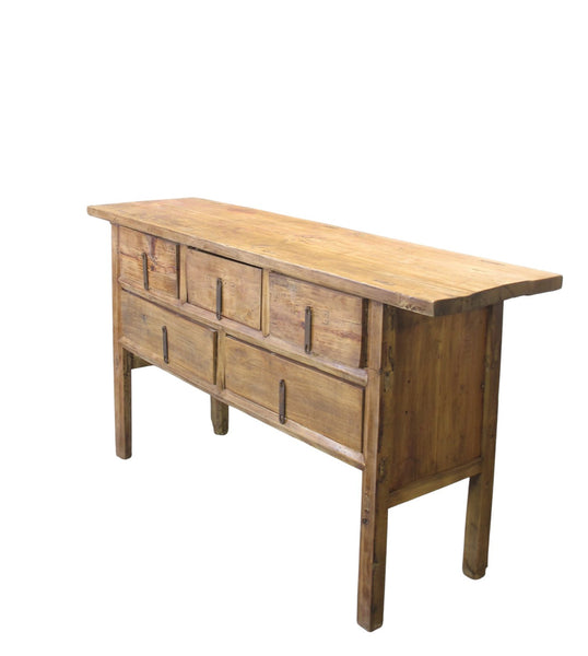Antique Chinese Console Table with Five Drawers - Dyag East