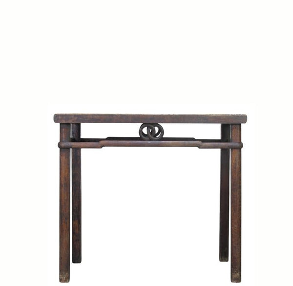 Antique Chinese Double-Ring Motif Side Table - Dyag East