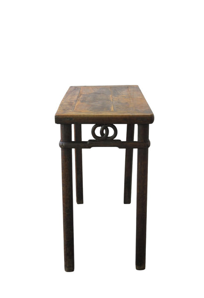 Antique Chinese Double-Ring Motif Side Table - Dyag East