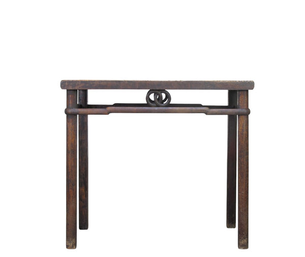 Antique Chinese Double-Ring Motif Side Table - Dyag East