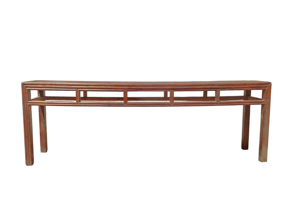 Antique Chinese Elm Console Table, 9.6' Long – Qing Dynasty - Dyag East