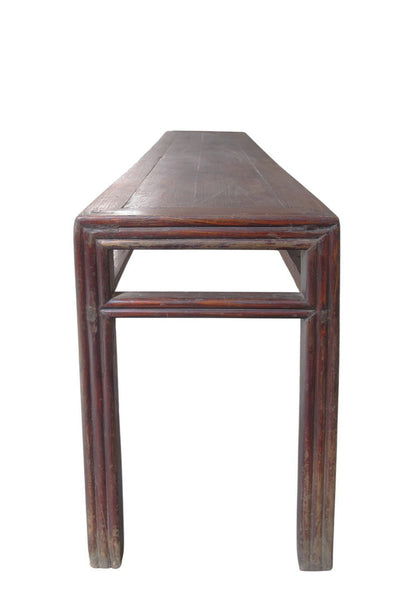 Antique Chinese Elm Console Table, 9.6' Long – Qing Dynasty - Dyag East