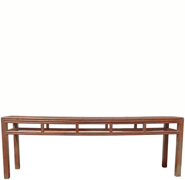 Antique Chinese Elm Console Table, 9.6' Long – Qing Dynasty - Dyag East