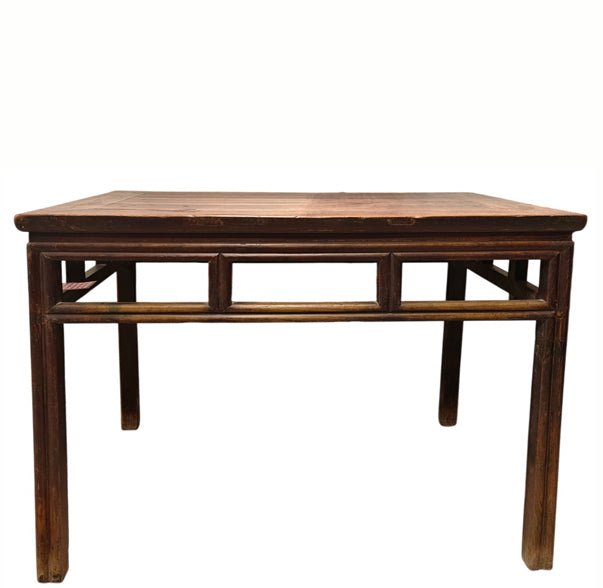 Antique Chinese Elm Square Side Table - Dyag East