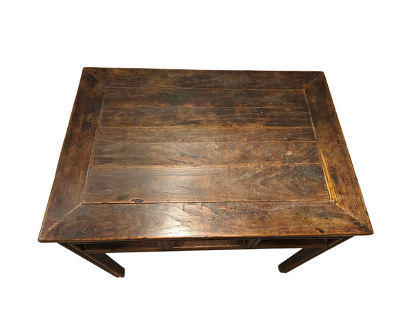 Antique Chinese Elm Square Side Table - Dyag East