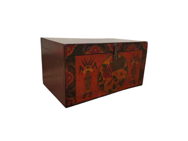 Antique Chinese Hand-Painted Storage Box - Dyag East