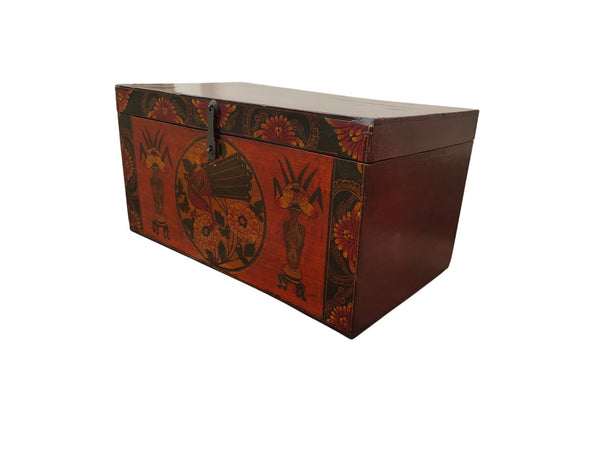 Antique Chinese Hand-Painted Storage Box - Dyag East