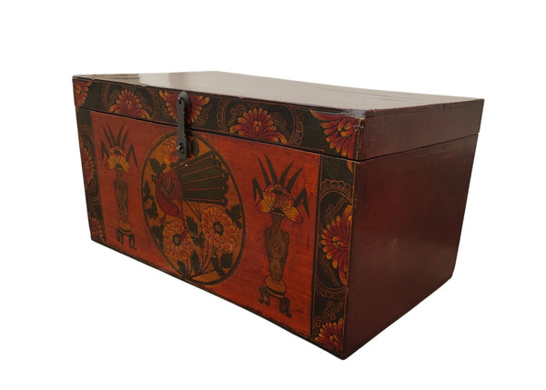 Antique Chinese Hand-Painted Storage Box - Dyag East