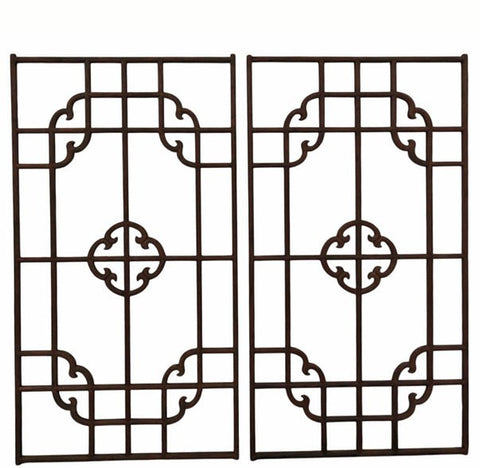 Antique Chinese Lattice Wall Art - Dyag East