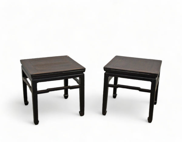 Antique Chinese Square Stool or Accent Table - Dyag East