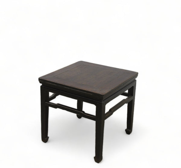 Antique Chinese Square Stool or Accent Table - Dyag East