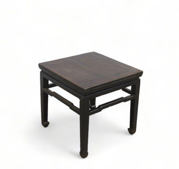 Antique Chinese Square Stool or Accent Table - Dyag East
