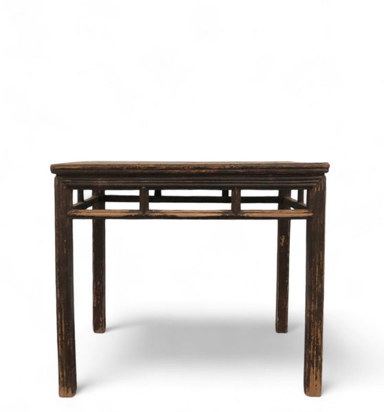 Antique Console or Wine Table with Stretchers, 35;8" Inch Long - Dyag East