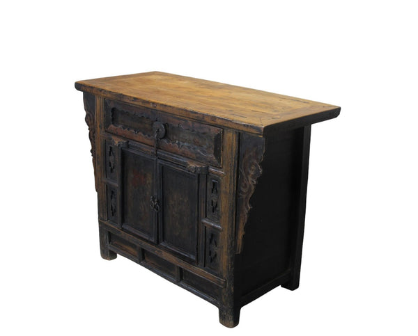 Antique Distressed Elm Altar Cabinet - Dyag East