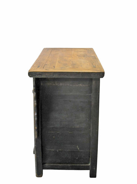 Antique Distressed Elm Altar Cabinet - Dyag East