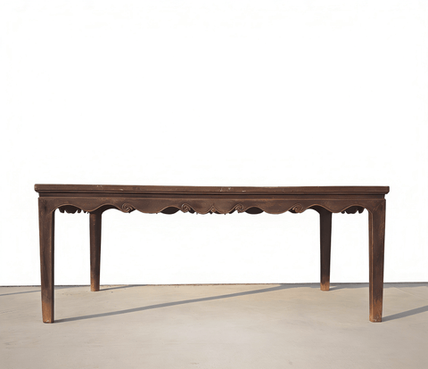 Antique Elm 82" Long Dining Table - Dyag East