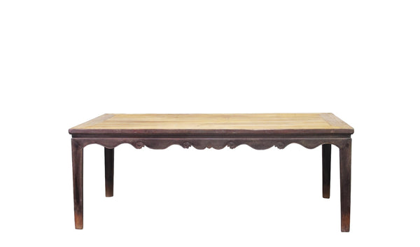 Antique Elm 82" Long Dining Table - Dyag East