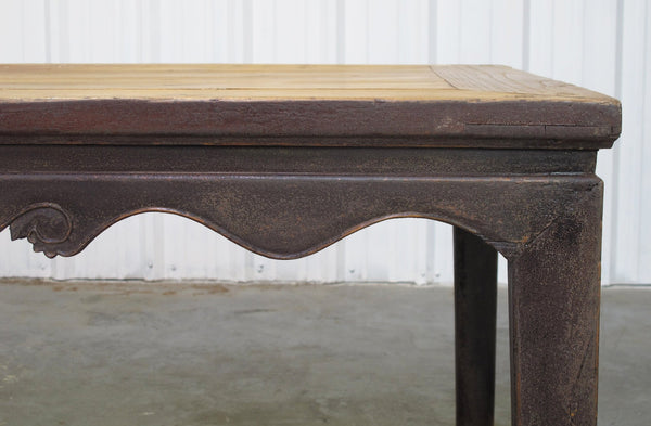 Antique Elm 82" Long Dining Table - Dyag East