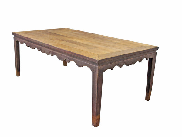 Antique Elm 82" Long Dining Table - Dyag East