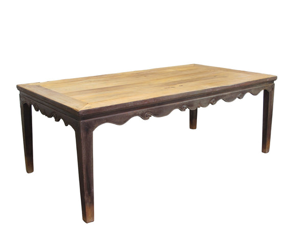 Antique Elm 82" Long Dining Table - Dyag East