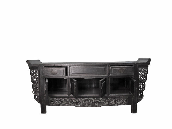 Antique Hand Carved Chinese Sideboard - Dyag East
