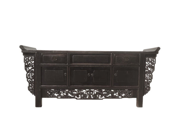 Antique Hand Carved Chinese Sideboard - Dyag East