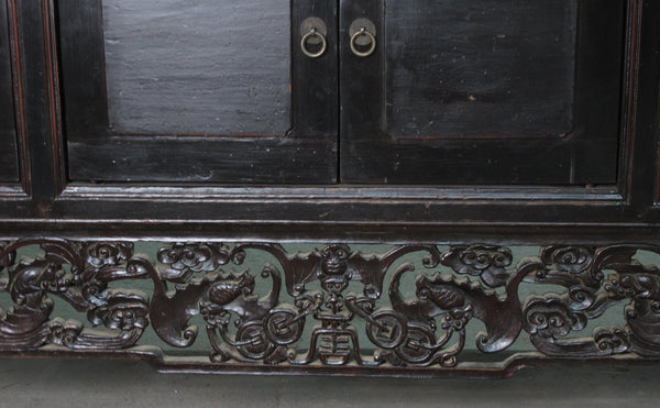 Antique Hand Carved Chinese Sideboard - Dyag East