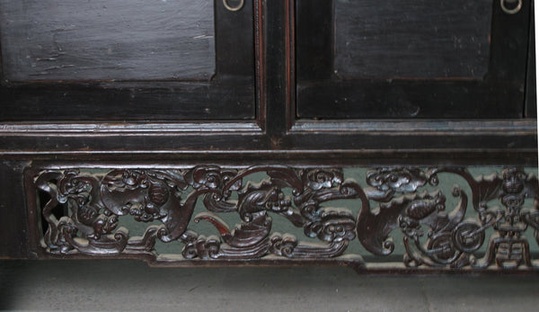Antique Hand Carved Chinese Sideboard - Dyag East