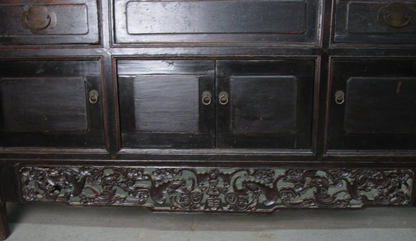 Antique Hand Carved Chinese Sideboard - Dyag East