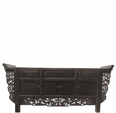 Antique Hand Carved Chinese Sideboard - Dyag East