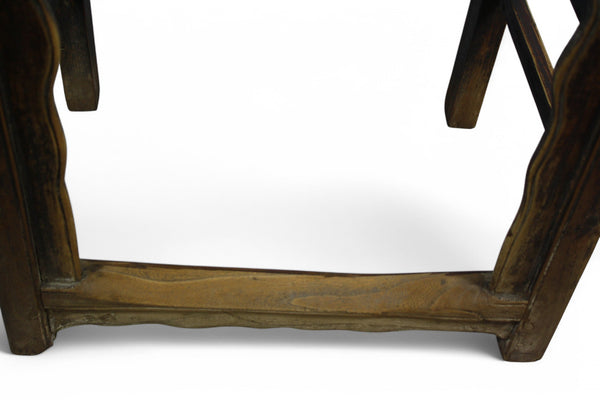 Antique High Yoke Back Armchair with Double Happiness - Dyag East