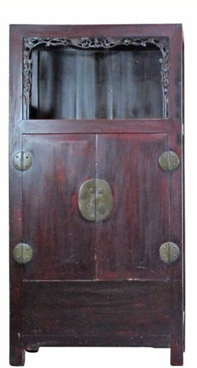 Antique Open-Shelf Display Cabinet - Dyag East