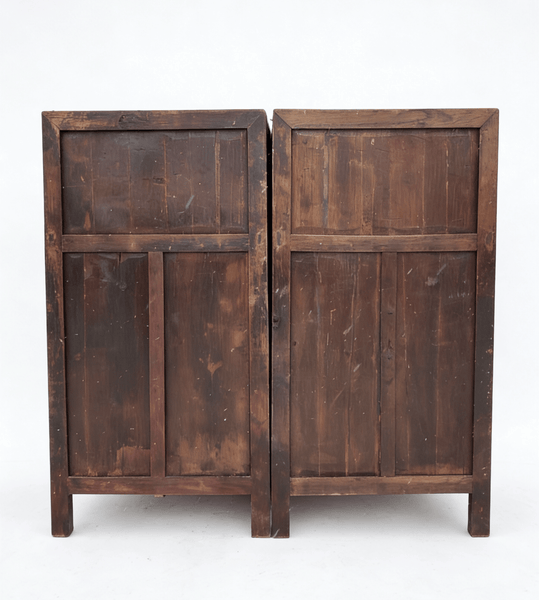 Antique Open - Shelf Elm Display Cabinet - Dyag East