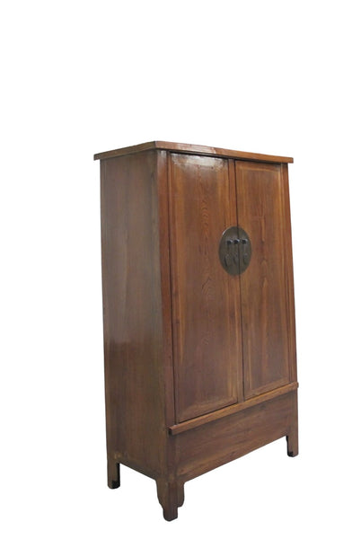 Antique Square-Corner Elm Armoire - Dyag East