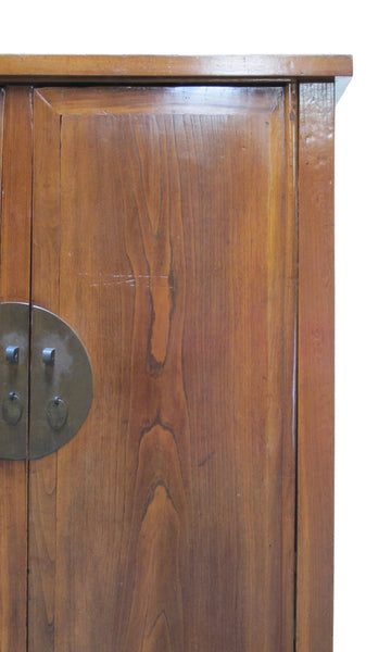 Antique Square-Corner Elm Armoire - Dyag East