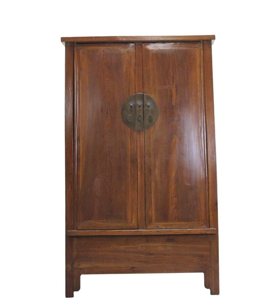 Antique Square-Corner Elm Armoire - Dyag East