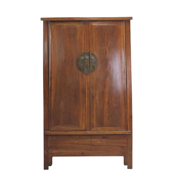 Antique Square-Corner Elm Armoire - Dyag East