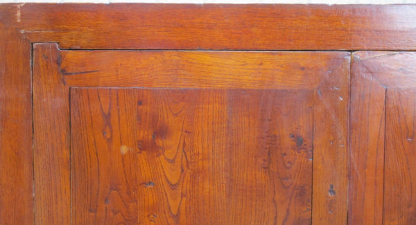 Antique Square Corner Elm Storage Cabinet - Dyag East