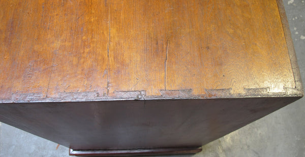 Antique Square Corner Elm Storage Cabinet - Dyag East