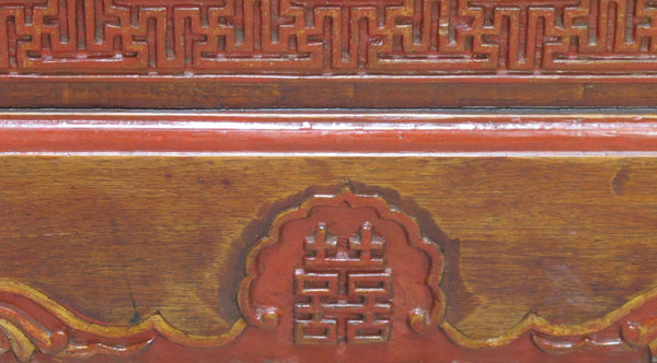 Antique Square Corner Elm Storage Cabinet - Dyag East