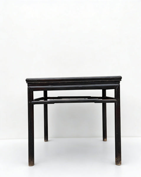 Antique Square Lacquered Tea Table - Dyag East