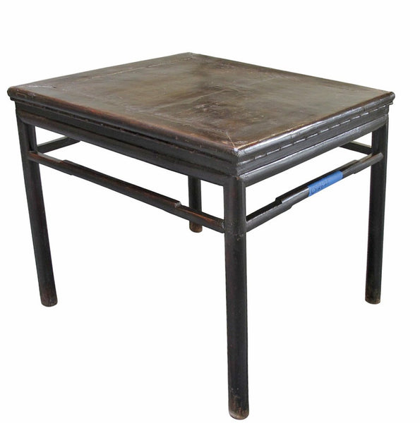 Antique Square Lacquered Tea Table - Dyag East